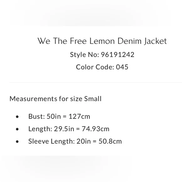 We the free lemon denim jacket - Picture 10 of 10